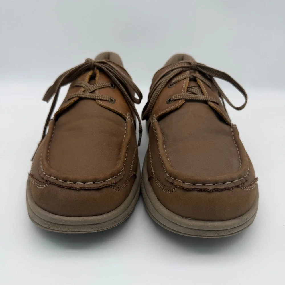 Orthofeet 427 Baton Rouge Shoes Mens 11D Brown Orthopedic Walking Boat Oxford